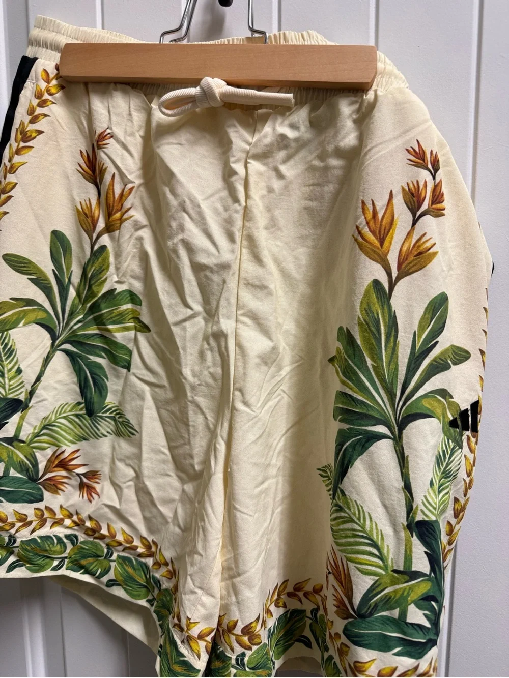adidas Farm Rio Cream Shorts with Gold Accent - Picture 2 of 5